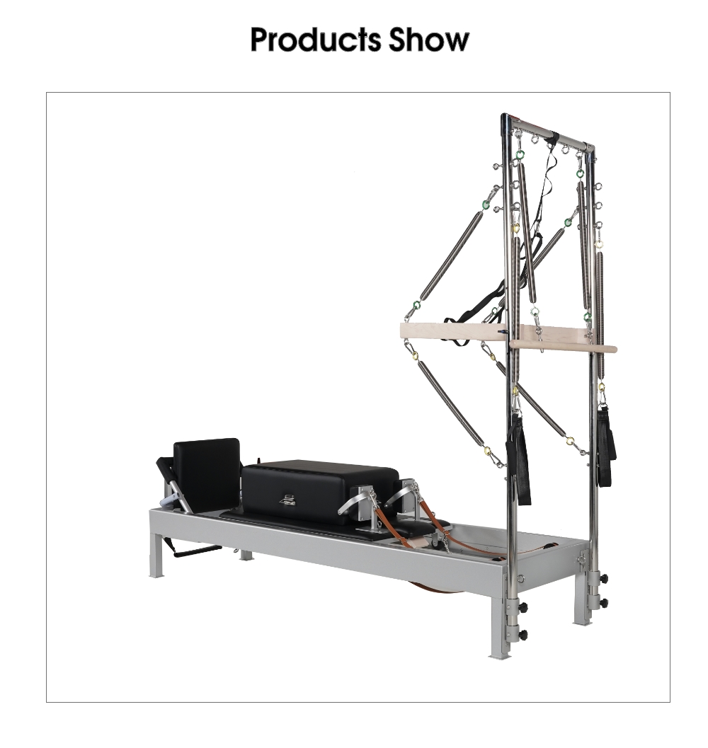 Reformer clássico de Pilates com torre