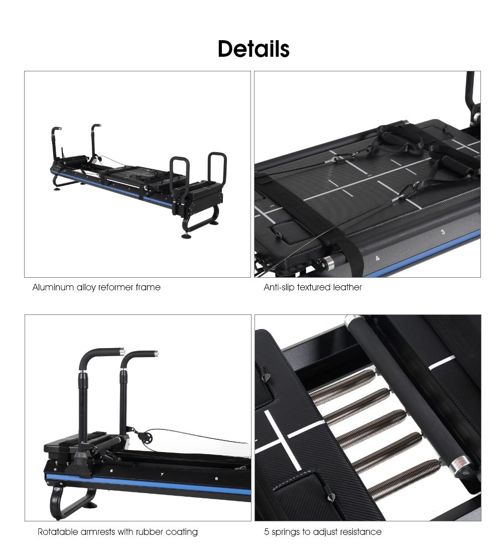 Vaso azul grande equipamento de reformador pilates